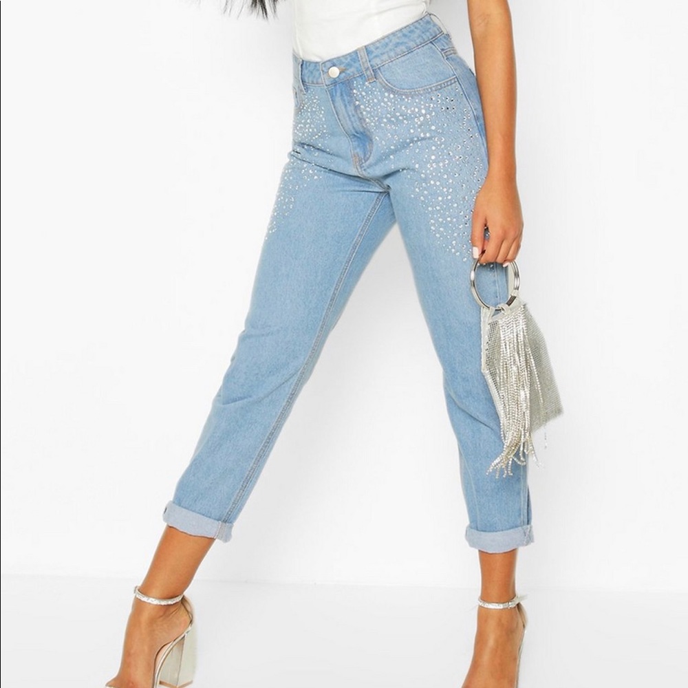 Sequin High Waisted Mom Jeans ❤️SOLD❤️